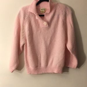 Vintage pastel pink knit sweater